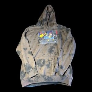 Hey Arnold Nickelodeon Tie-Dye Pullover Hoodie Sweatshirt Mens Size Medium